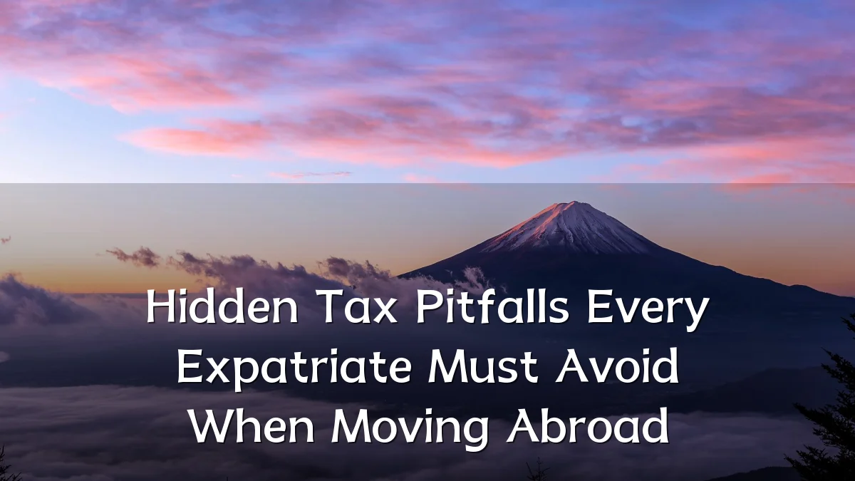 Hidden Tax Pitfalls Every Expatriate Must Avoid When Moving Abroad