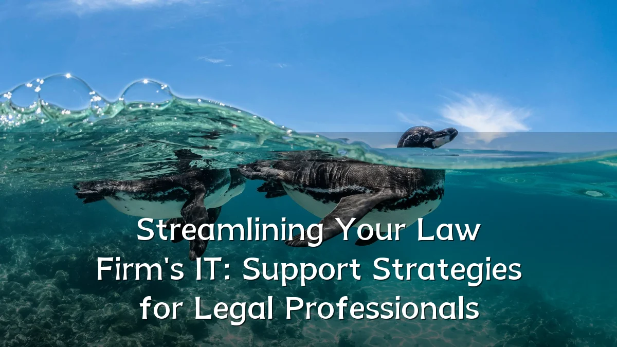 Streamlining Your Law Firm's IT: Support Strategies for Legal Professionals