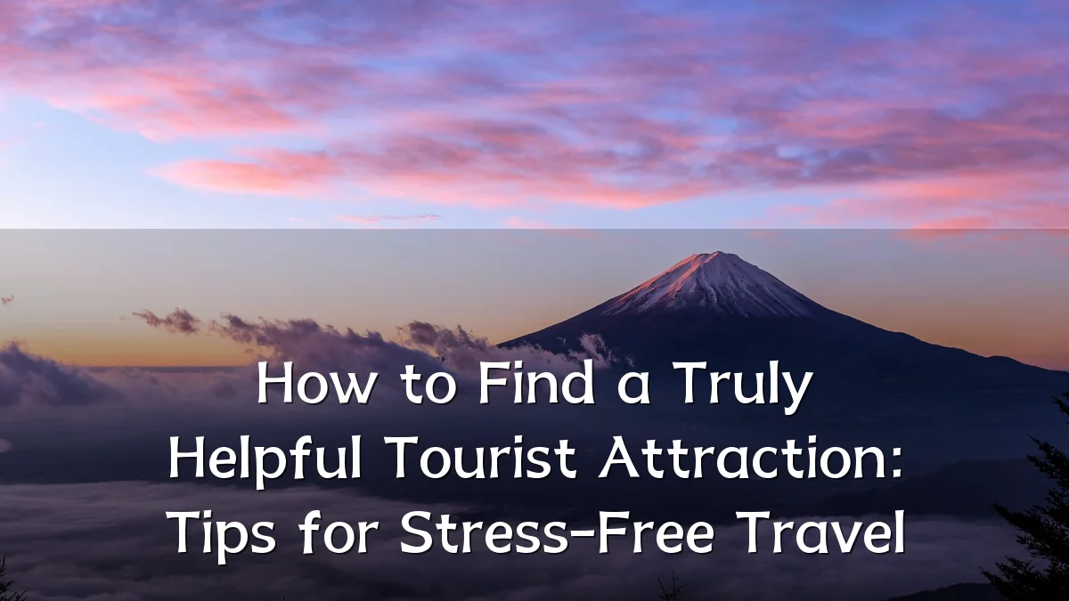 How to Find a Truly Helpful Tourist Attraction: Tips for Stress-Free Travel