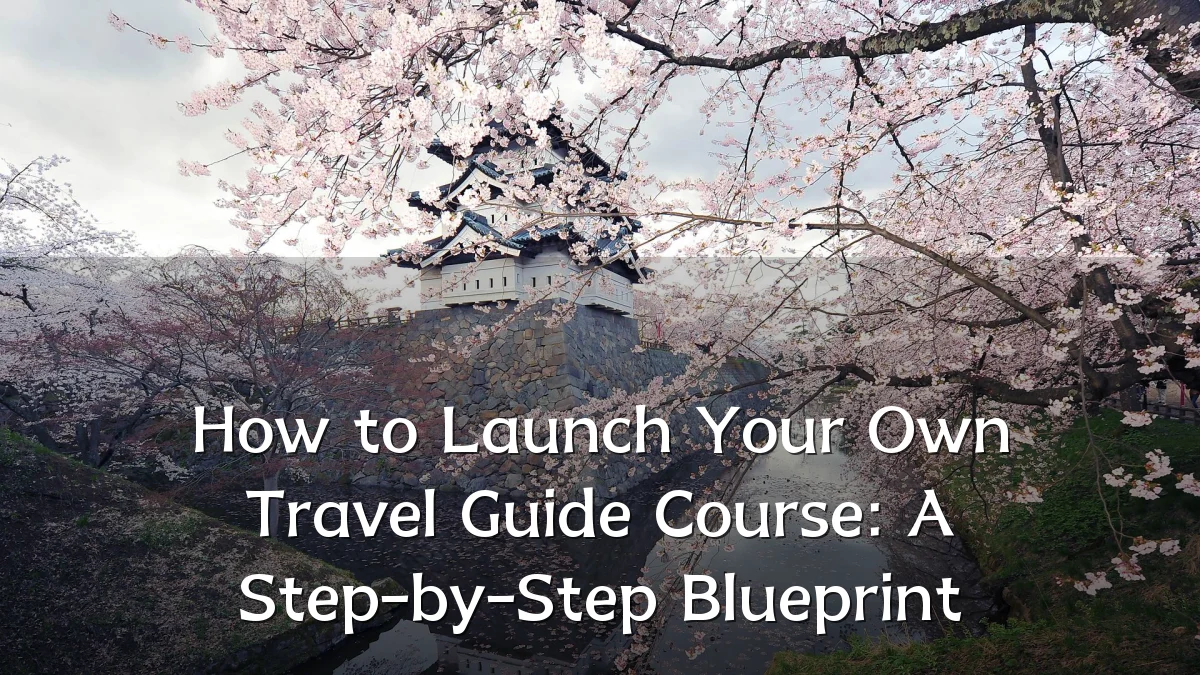 How to Launch Your Own Travel Guide Course: A Step-by-Step Blueprint