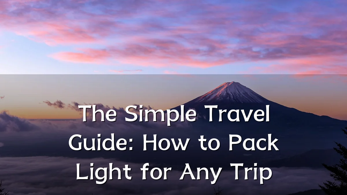 The Simple Travel Guide: How to Pack Light for Any Trip