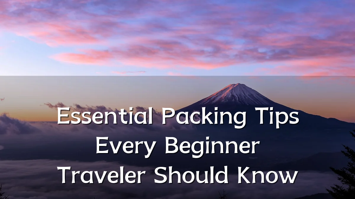 Essential Packing Tips Every Beginner Traveler Should Know