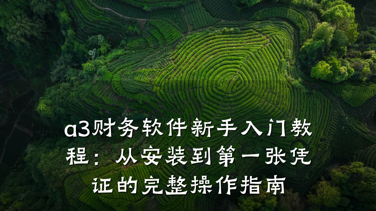 a3财务软件新手入门教程：从安装到第一张凭证的完整操作指南