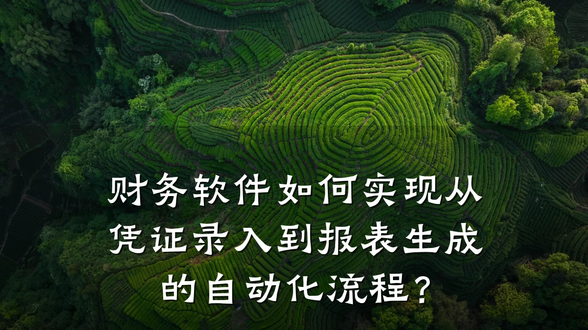 财务软件如何实现从凭证录入到报表生成的自动化流程？